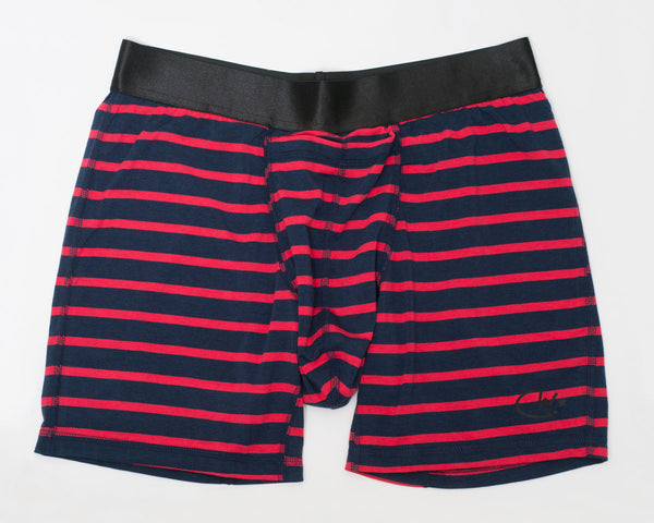 Stash Pocket Underwear in Marine/Red Stripes